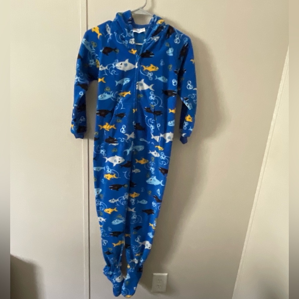 Kids Blue Shark Pajamas